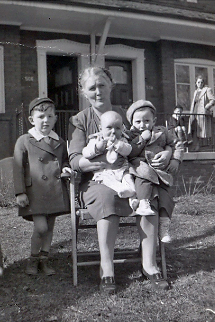 Flora with Rod and Peter Martin